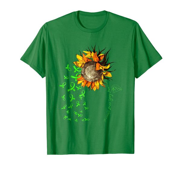 traumatic brain injury awareness sunflower t-shirt, White;black
