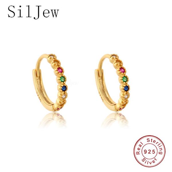 hoop & huggie siljew 925 sterling silver minimalist simple circle earrings for women earing real korean fashion jewelry oorbellen, Golden;silver
hoop & huggie siljew 925 sterling silver minimalist simple circle earrings for women earing real korean fashion jewelry oorbellen, Golden;silver