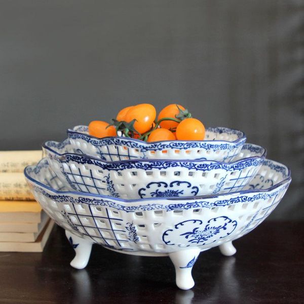 dishes & plates retro hollow triangle ceramic fruit plate blue and white porcelain storage tray living room deskdecoration candy key
dishes & plates retro hollow triangle ceramic fruit plate blue and white porcelain storage tray living room deskdecoration candy key