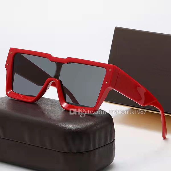 sunglasses men for women beach sunglasses summer goggles driving square full frame trend designer glasses with box, White;black
sunglasses men for women beach sunglasses summer goggles driving square full frame trend designer glasses with box, White;black