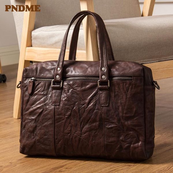 briefcases pndme business vintage luxury natural genuine leather men's briefcase fashion real cowhide handbag file lapmessenger bag
briefcases pndme business vintage luxury natural genuine leather men's briefcase fashion real cowhide handbag file lapmessenger bag