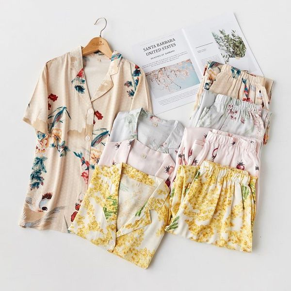 summer floral print viscose fashion women's pajama set short sleeve long pants casual sleepwear suits strawberry cotton pyjamas, Black;red
summer floral print viscose fashion women's pajama set short sleeve long pants casual sleepwear suits strawberry cotton pyjamas, Black;red