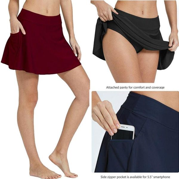 solid color women beach skirt swimwear short attached bikini cover up tankini swim mini skirt with pocket, White;black
solid color women beach skirt swimwear short attached bikini cover up tankini swim mini skirt with pocket, White;black