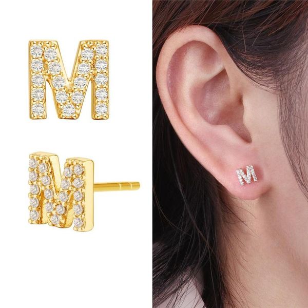 stud 1pair a~z 26 english letters initial earrings gold color small minimalist for women zircon earing diy jewelry, Golden;silver
stud 1pair a~z 26 english letters initial earrings gold color small minimalist for women zircon earing diy jewelry, Golden;silver