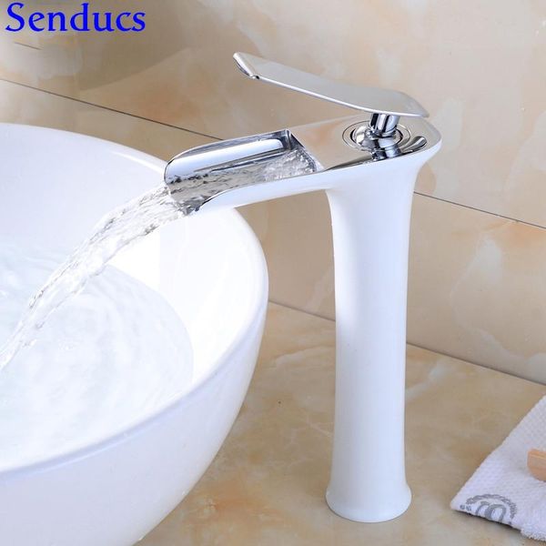 bathroom sink faucets senducs white chrome waterfall faucet with quality brass basin cold
bathroom sink faucets senducs white chrome waterfall faucet with quality brass basin cold