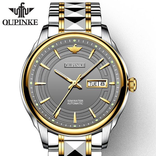 wristwatches oupinke fashion wrist watch men automatic tourbillon tungsten steel waterproof business mechanical watches relogio masculino, Slivery;brown
wristwatches oupinke fashion wrist watch men automatic tourbillon tungsten steel waterproof business mechanical watches relogio masculino, Slivery;brown
