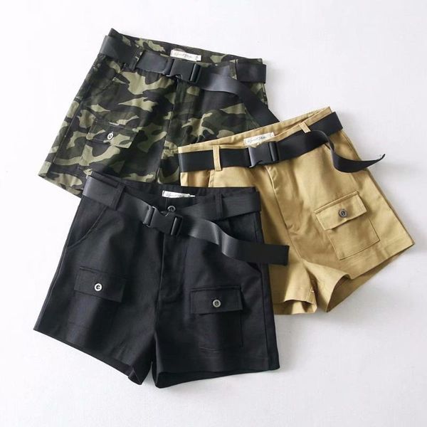 women's shorts black cotton high waist harem women sashes pocket straight casual short femme streetwear fashion bottom summer, White;black
women's shorts black cotton high waist harem women sashes pocket straight casual short femme streetwear fashion bottom summer, White;black