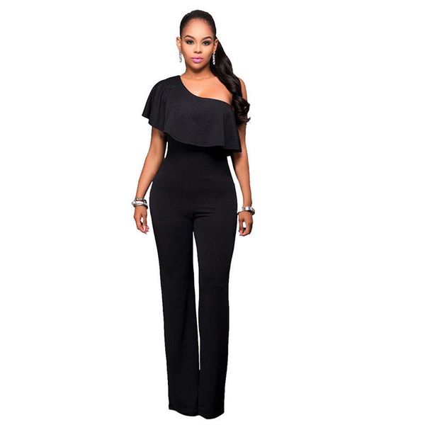 women's jumpsuits & rompers fashionable women jumpsuit solid ccolor oblique shoulders casual loose summer womens, Black;white
women's jumpsuits & rompers fashionable women jumpsuit solid ccolor oblique shoulders casual loose summer womens, Black;white