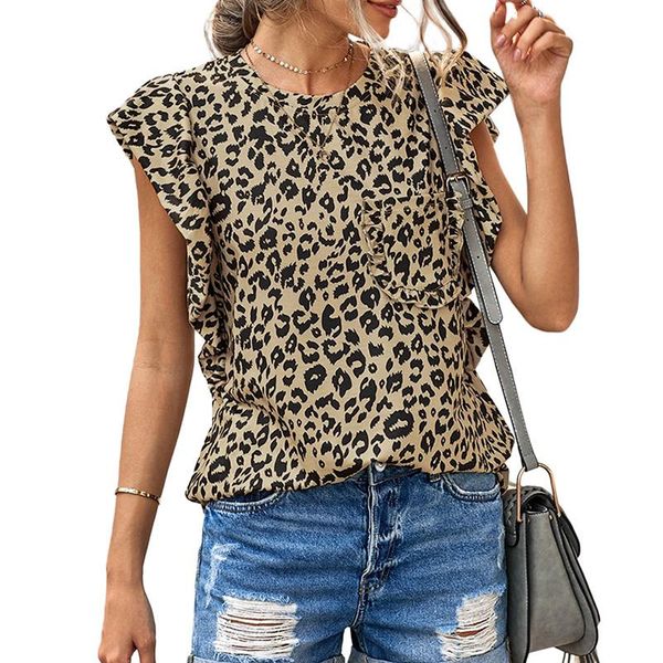 women's t-shirt camouflage ruffle summer women loose sleeveless female streetwear tshirt casual girl funny clothes top, White
women's t-shirt camouflage ruffle summer women loose sleeveless female streetwear tshirt casual girl funny clothes top, White