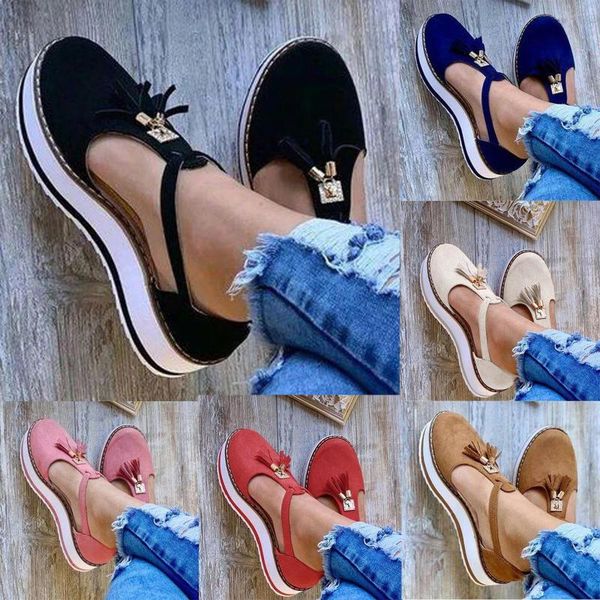 sandals casual women's tassel round toe flat pumps thick bottom buckle strap beach shoes ladies for women 2021 sapatos femininos, Black
sandals casual women's tassel round toe flat pumps thick bottom buckle strap beach shoes ladies for women 2021 sapatos femininos, Black