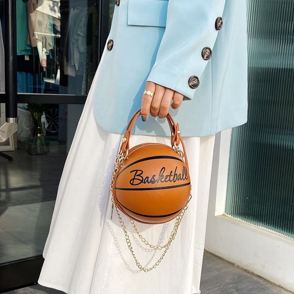 small basketball women handbag fashion creative letter design chains shoulder messenger bag female mini round tote zd1895
small basketball women handbag fashion creative letter design chains shoulder messenger bag female mini round tote zd1895
