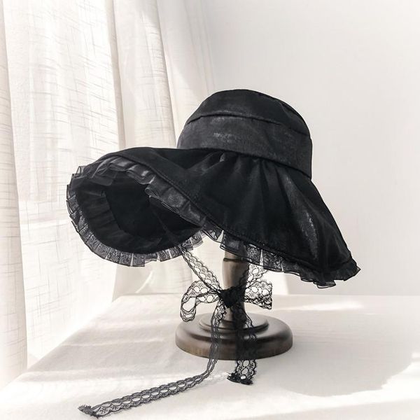 wide brim hats 202103-2509157 summer lace lolita pastoral style without holiday lady sea sun cap women leisure hat, Blue;gray
wide brim hats 202103-2509157 summer lace lolita pastoral style without holiday lady sea sun cap women leisure hat, Blue;gray