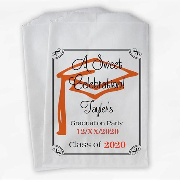 gift wrap custom graduation favor bags - 2021sweet celebration party black and orange paper treat
gift wrap custom graduation favor bags - 2021sweet celebration party black and orange paper treat
