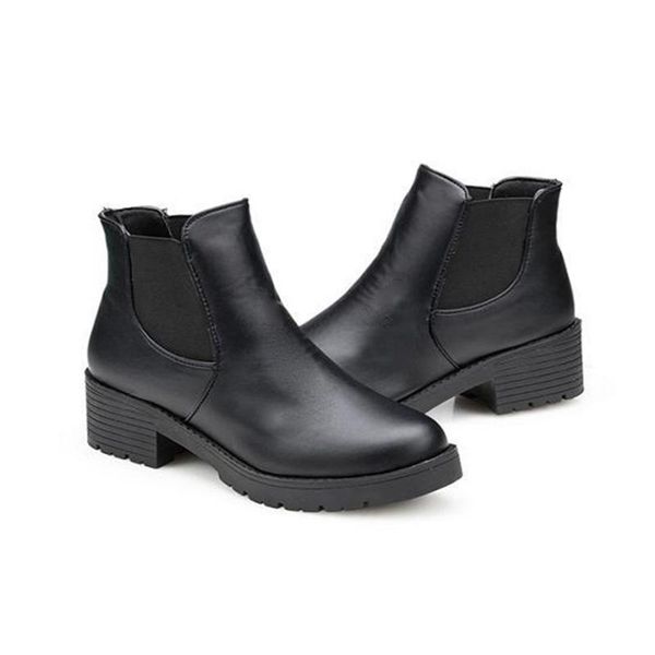 boots autumn winter women ankle for thick heels slip on ladies shoe boot bota feminina elastic band comfortable, Black
boots autumn winter women ankle for thick heels slip on ladies shoe boot bota feminina elastic band comfortable, Black