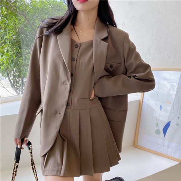 two piece dress 2021 korean ol set women blazer coat & pleated spaghetti strap suits fashion 2 casual femme j3tn, White
two piece dress 2021 korean ol set women blazer coat & pleated spaghetti strap suits fashion 2 casual femme j3tn, White