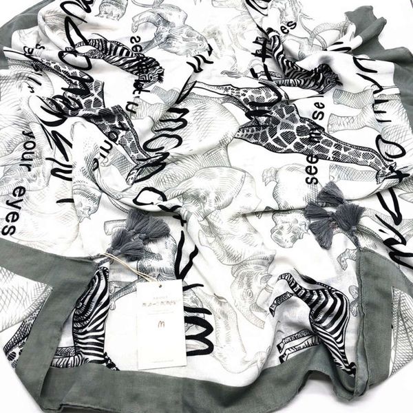 designer animal series cotton hemp ethnic style printed silk scarf shawl, Blue;black
designer animal series cotton hemp ethnic style printed silk scarf shawl, Blue;black