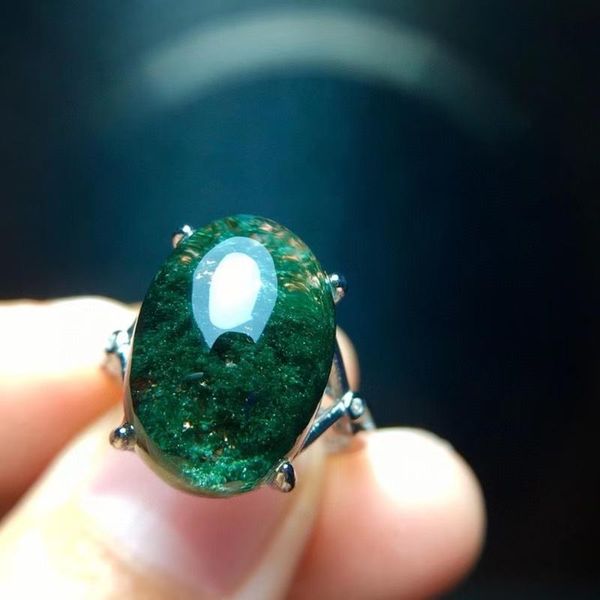 cluster rings genuine natural green phantom quartz adjustable ring round oval 15.4/10.6mm 925 sterling silver bead, Golden;silver
cluster rings genuine natural green phantom quartz adjustable ring round oval 15.4/10.6mm 925 sterling silver bead, Golden;silver