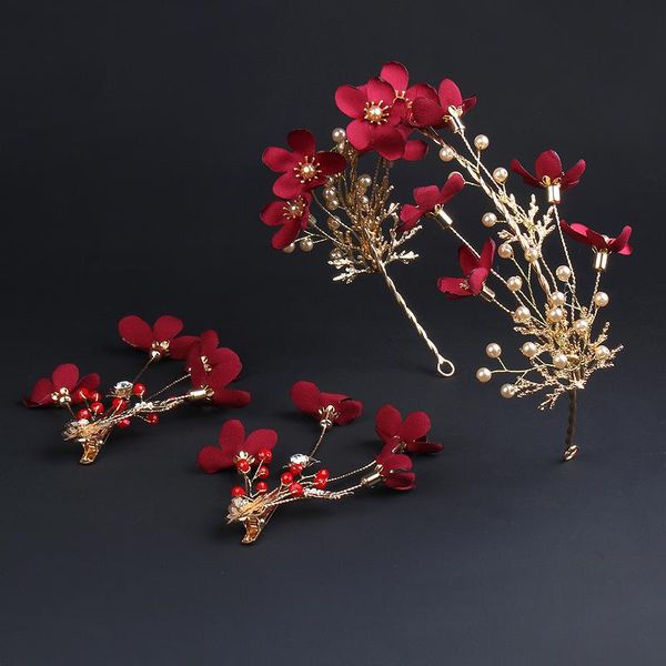 hair clips & barrettes 3pcs bridal red flower crown bridesmaid tiara handmade floral pearls hairband jewelry wedding accessories, Golden;silver
hair clips & barrettes 3pcs bridal red flower crown bridesmaid tiara handmade floral pearls hairband jewelry wedding accessories, Golden;silver