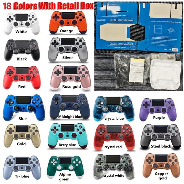 bluetooth wireless controller for ps4 vibration joystick gamepad game handle controllers for play station without logo with retail box
bluetooth wireless controller for ps4 vibration joystick gamepad game handle controllers for play station without logo with retail box