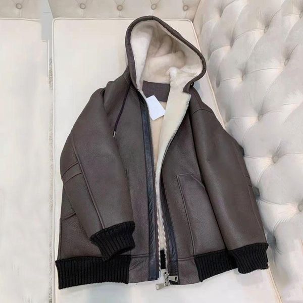 women's fur & faux natural real sheep jacket women coat winter short legnth clothes female hooded thick warm stitching design, Black
women's fur & faux natural real sheep jacket women coat winter short legnth clothes female hooded thick warm stitching design, Black