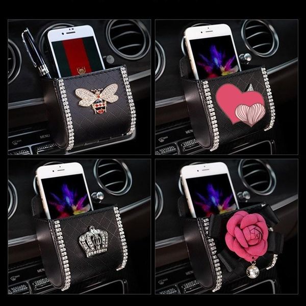 car organizer accessories air outlet vent storage box creative diamond multi-function mobile phone hanging bag
car organizer accessories air outlet vent storage box creative diamond multi-function mobile phone hanging bag