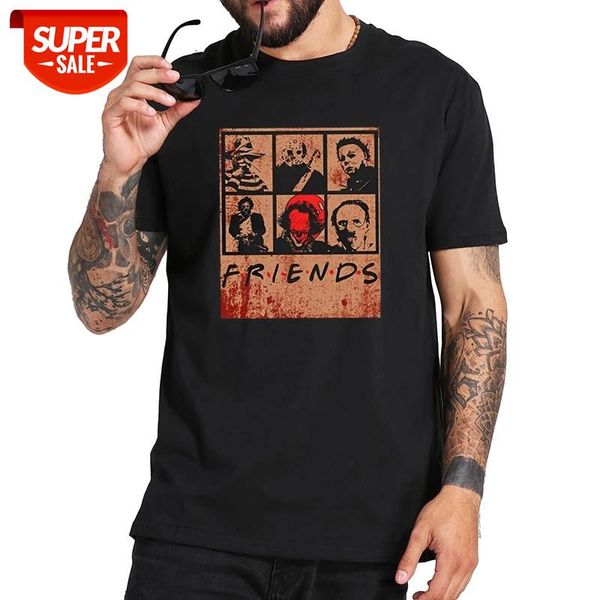 horror friends halloween t shirts horror movies graphic tee 100% cotton breathable basic tee #eh5m, White;black
horror friends halloween t shirts horror movies graphic tee 100% cotton breathable basic tee #eh5m, White;black