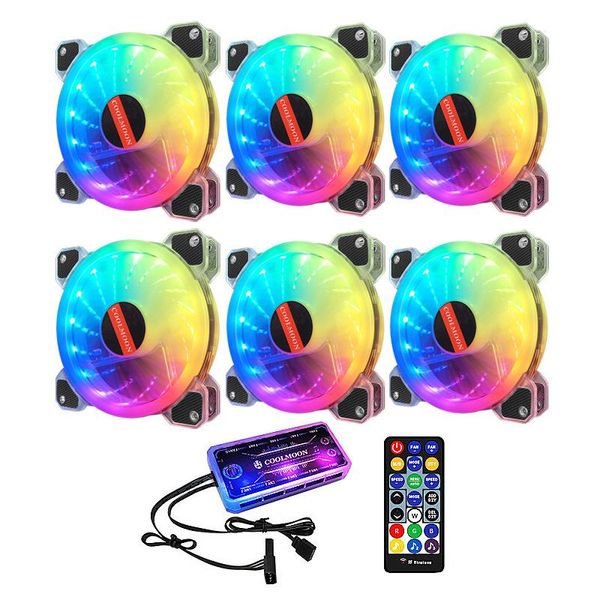 lapcooling pads coolmoon computer case fan, rgb adjustment 120mm mute + music controller radiator fan cpu fan(6pcs)
lapcooling pads coolmoon computer case fan, rgb adjustment 120mm mute + music controller radiator fan cpu fan(6pcs)