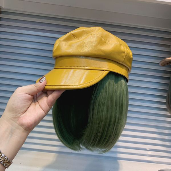 202111-yuchun53299063 fashion pu hat patchwork cool false hair lady service octagonal hat women leisure visors capg, Blue;gray
202111-yuchun53299063 fashion pu hat patchwork cool false hair lady service octagonal hat women leisure visors capg, Blue;gray