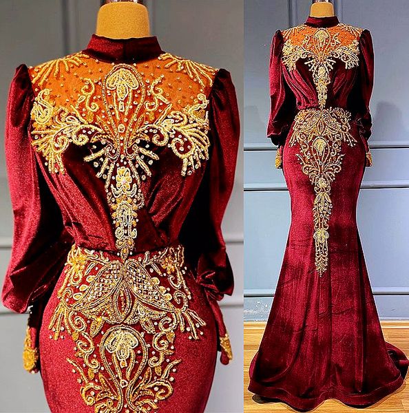 2021 plus size arabic aso ebi burgundy mermaid velvet prom dresses lace beaded evening formal party second reception gowns dress zj225, Black
2021 plus size arabic aso ebi burgundy mermaid velvet prom dresses lace beaded evening formal party second reception gowns dress zj225, Black