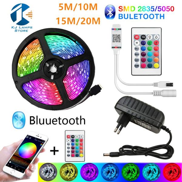 strips led strip lights bluetooth rgb smd 2835 flexible waterproof tape diode 5m 10m 15m 20m dc with 12v remote adapter
strips led strip lights bluetooth rgb smd 2835 flexible waterproof tape diode 5m 10m 15m 20m dc with 12v remote adapter