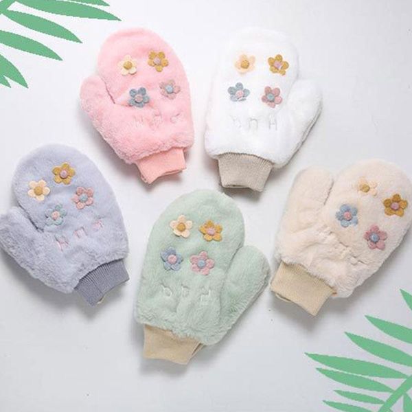 five fingers gloves thick plush flower halterneck mittens cartoon cute small fresh 1 pair thickening warm lovely student full, Blue;gray
five fingers gloves thick plush flower halterneck mittens cartoon cute small fresh 1 pair thickening warm lovely student full, Blue;gray