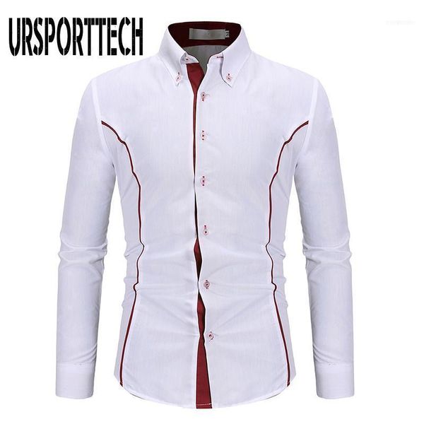 men's casual shirts ursporttech shirt 2021 spring autumn slim long sleeve oversized for men solid dress male blouse1, White;black
men's casual shirts ursporttech shirt 2021 spring autumn slim long sleeve oversized for men solid dress male blouse1, White;black