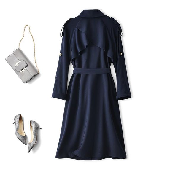 women's trench coats brick cabinet classic speculation strong aura advanced drape lapel waist temperament medium and long coat jacket, Tan;black
women's trench coats brick cabinet classic speculation strong aura advanced drape lapel waist temperament medium and long coat jacket, Tan;black