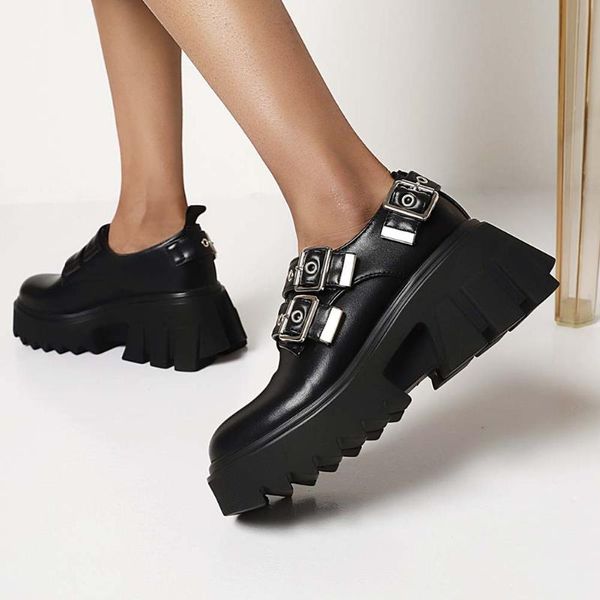 sorphio brand female casual slip on stylish women shoes spring buckle platform gothic chunky heel pumps punk dress, Black
sorphio brand female casual slip on stylish women shoes spring buckle platform gothic chunky heel pumps punk dress, Black