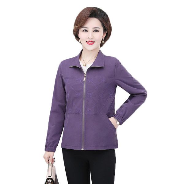 women's jackets middle aged women coats & jacket 2021 spring short zipper casual outerwear long sleeved elegant mom plus size, Black;brown
women's jackets middle aged women coats & jacket 2021 spring short zipper casual outerwear long sleeved elegant mom plus size, Black;brown