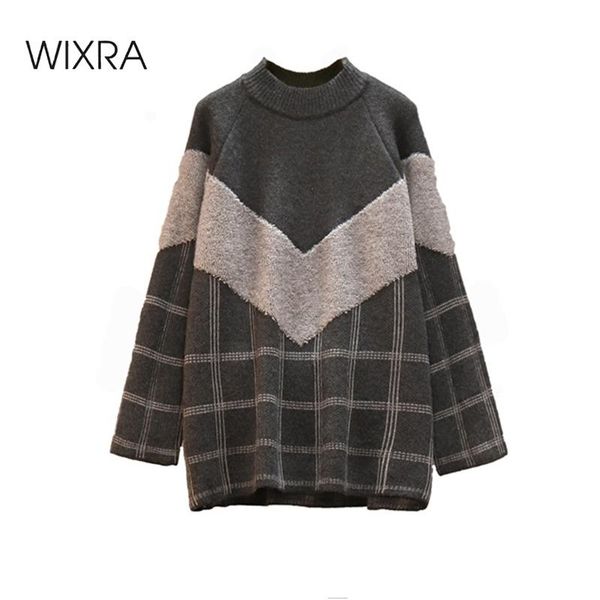 women's sweaters wixra oversized sweater womens autumn winter o neck patckwork plaid knitted pullover long sleeve streetwear plus size, White;black
women's sweaters wixra oversized sweater womens autumn winter o neck patckwork plaid knitted pullover long sleeve streetwear plus size, White;black