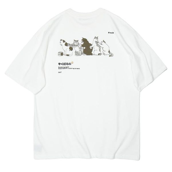 men's t-shirts men 2021 t shirts harajuku funny japanese rubbing bath cats print short sleeve hip hop casual streetwear tees, White;black
men's t-shirts men 2021 t shirts harajuku funny japanese rubbing bath cats print short sleeve hip hop casual streetwear tees, White;black