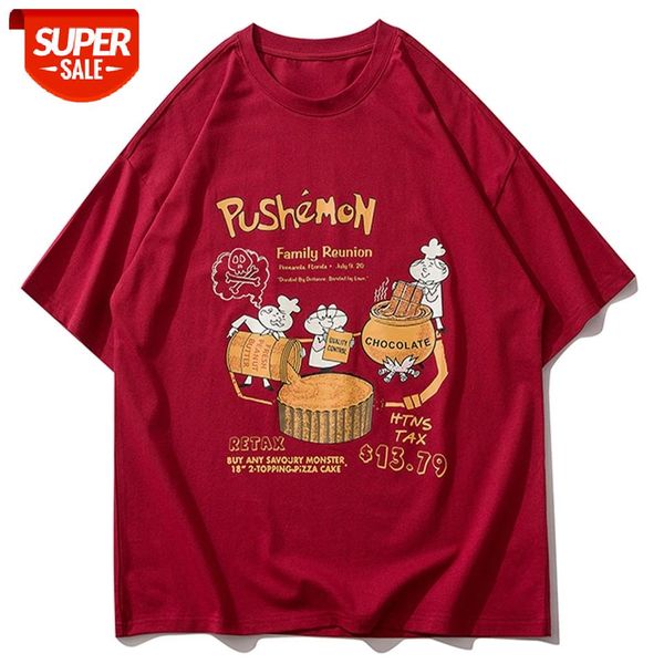 men streetwear creative cartoon print harajuku tshirts 2021 summer cotton hip hop t-shirt casual loose short sleeve shirt black #p37v, White;black
men streetwear creative cartoon print harajuku tshirts 2021 summer cotton hip hop t-shirt casual loose short sleeve shirt black #p37v, White;black
