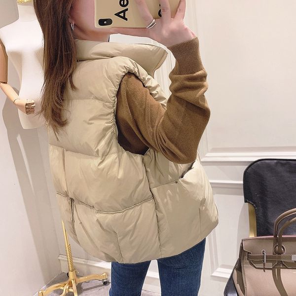 vests down women autumn and winter 2021 white duck down versatile vt light coat women's fashion, Black;white
vests down women autumn and winter 2021 white duck down versatile vt light coat women's fashion, Black;white