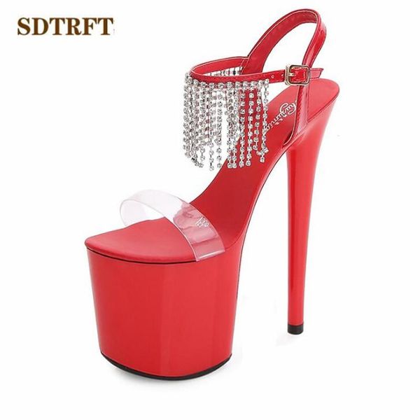 sdtrft 20cm thin heel shoes diamond tassels sandals for women sandalia ankle strap open toe fetish ballet pumps eur:34-42 43, Black
sdtrft 20cm thin heel shoes diamond tassels sandals for women sandalia ankle strap open toe fetish ballet pumps eur:34-42 43, Black