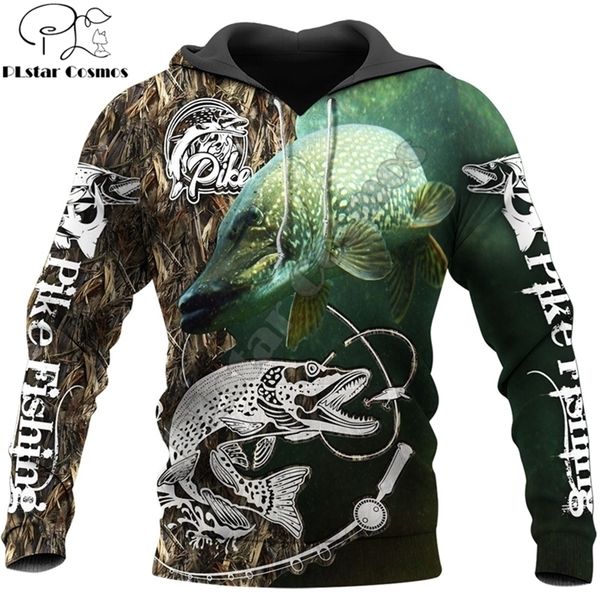 fashion men hoodie animal pike fishing 3d printed harajuku sweatshirt casual pullover hoodies sudadera hombre kj082 201128, Black
fashion men hoodie animal pike fishing 3d printed harajuku sweatshirt casual pullover hoodies sudadera hombre kj082 201128, Black