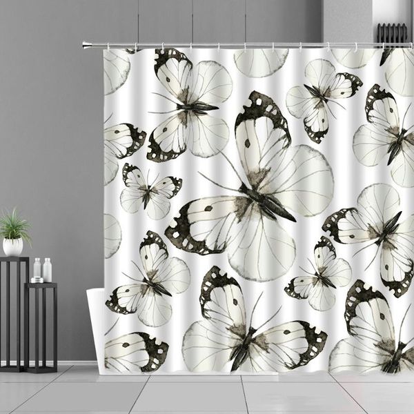 retro black and white butterfly pattern shower curtains color feather flowers plants spring scenery home decor bathroom curtain
retro black and white butterfly pattern shower curtains color feather flowers plants spring scenery home decor bathroom curtain