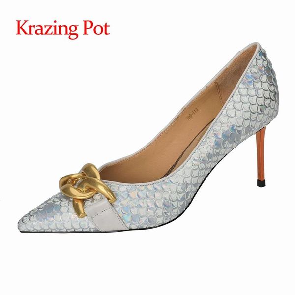 dress shoes krazing pot original design genuine leather pointed toe thin high heels metal decoration beauty lady dance party women pumps l35, Black
dress shoes krazing pot original design genuine leather pointed toe thin high heels metal decoration beauty lady dance party women pumps l35, Black