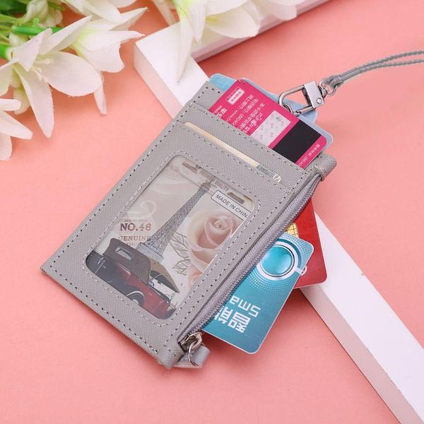card holders women business holder wallet men pu leather id cards case neck strap lanyard ladies fashion mini slim wallets, Brown;gray
card holders women business holder wallet men pu leather id cards case neck strap lanyard ladies fashion mini slim wallets, Brown;gray