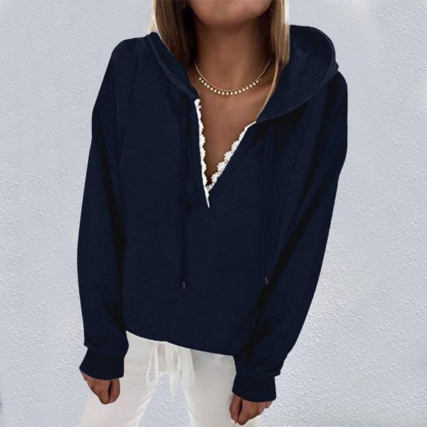 women's hoodies & sweatshirts lace drawstring women casual solid color elegant sweatshirt hooded plus size pullover autumn shirt s, Black
women's hoodies & sweatshirts lace drawstring women casual solid color elegant sweatshirt hooded plus size pullover autumn shirt s, Black