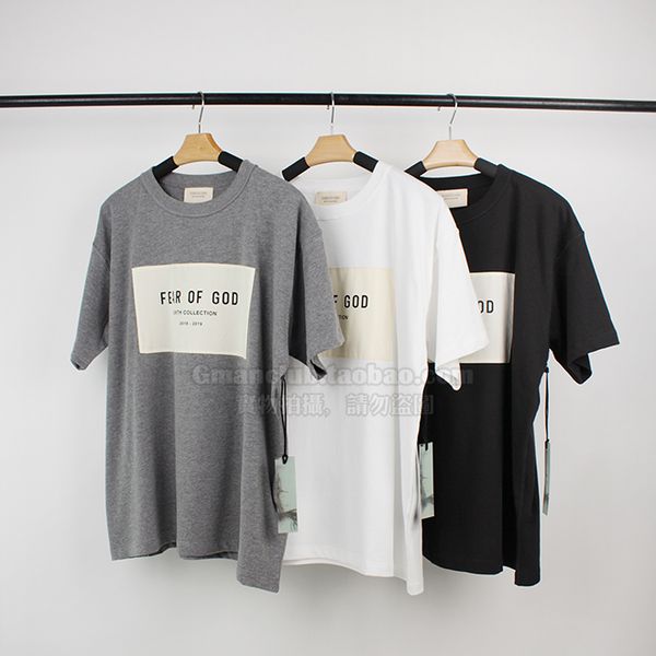 High street independent fog fear of God 6th season exclusive front placard letter Short Sleeve Tee Shirt 770Z, White
High street independent fog fear of God 6th season exclusive front placard letter Short Sleeve Tee Shirt 770Z, White