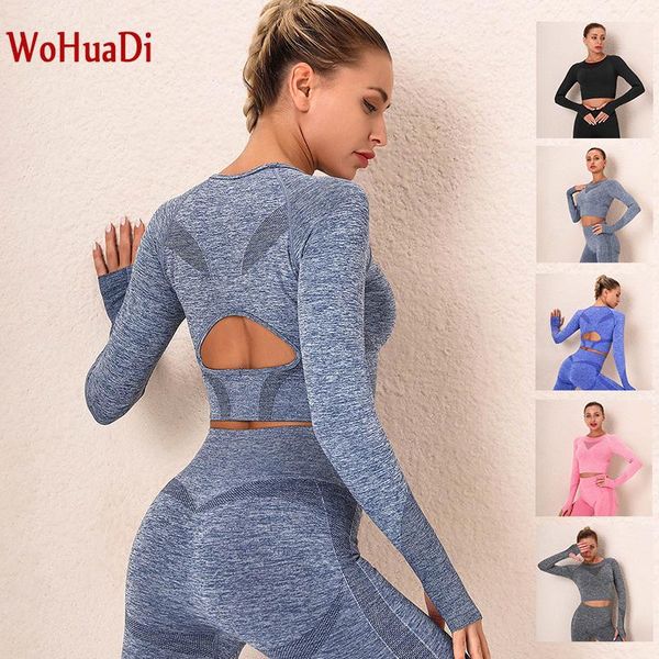 yoga outfit wohuadi 2021 back hollow long sleeve t-shirt gym sports women clothes fitness crop sport wear workout tight
yoga outfit wohuadi 2021 back hollow long sleeve t-shirt gym sports women clothes fitness crop sport wear workout tight