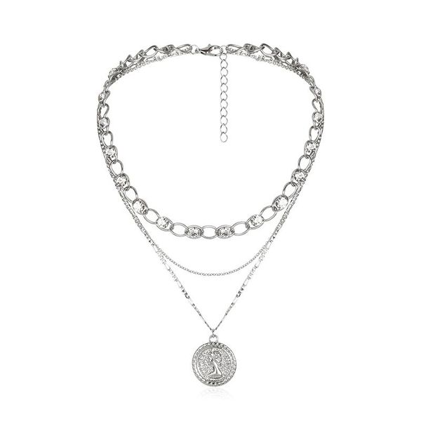pendant necklaces punk multi layer curb cuban chunky thick portrait choker necklace women vintage carved coin jewelry, Silver
pendant necklaces punk multi layer curb cuban chunky thick portrait choker necklace women vintage carved coin jewelry, Silver