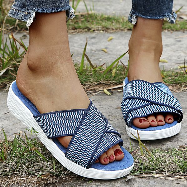womens beach sandals new women wedge slippers summer casual shoes female platform slides ladies slippers, Black
womens beach sandals new women wedge slippers summer casual shoes female platform slides ladies slippers, Black