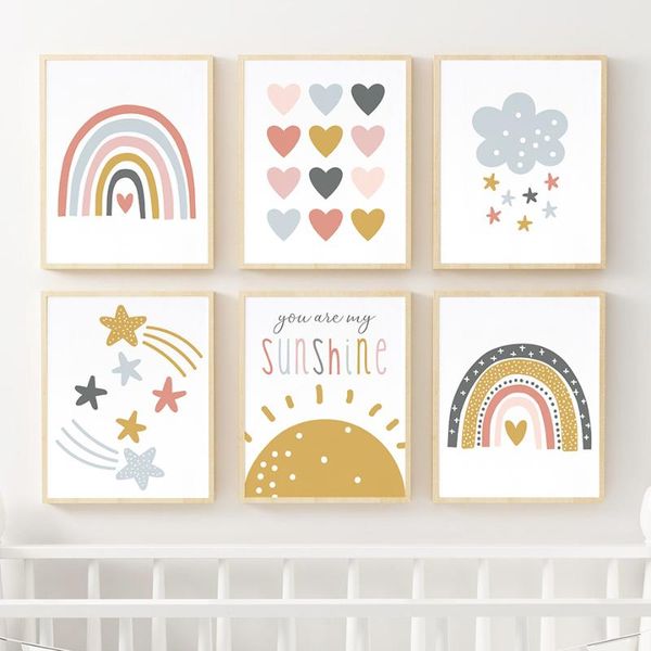 paintings cartoon sun rainbow cloud star sunshine quotes wall art canvas painting nordic posters and prints pictures kids room decor
paintings cartoon sun rainbow cloud star sunshine quotes wall art canvas painting nordic posters and prints pictures kids room decor